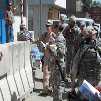 Standard safety and intent mission brief before leaving the Camp